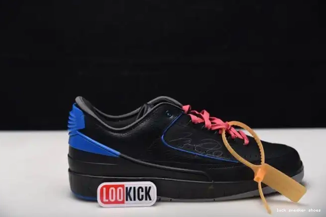 Cheap LUCY SP Black DJ4375-004 Blue Retro Jordan 2 Off-White Low 0407